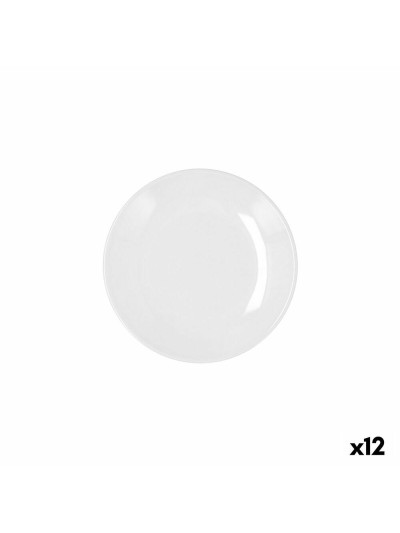 Assiette Bidasoa Glacial Coupe Céramique Blanc (16,5 cm) (Pack 12x)