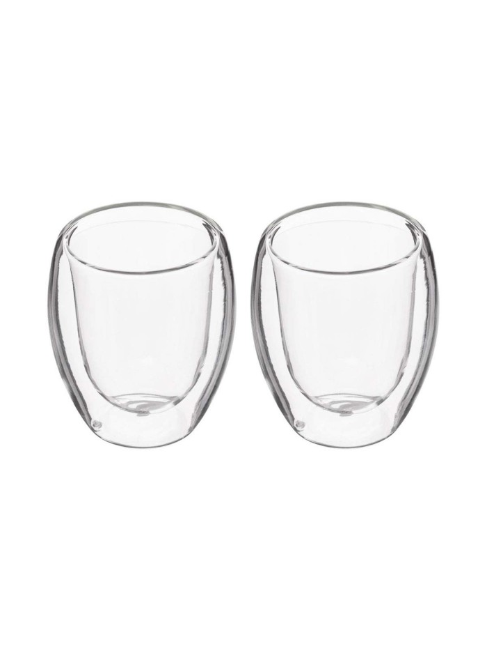Piece Coffee Cup Set Secret de Gourmet Crystal Transparent (7 cl)