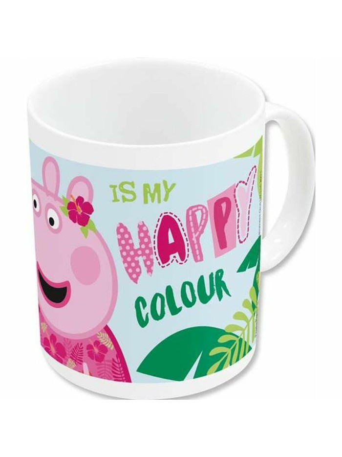 Taza Mug Peppa Pig Having fun Cerámica Rosa claro (350 ml)