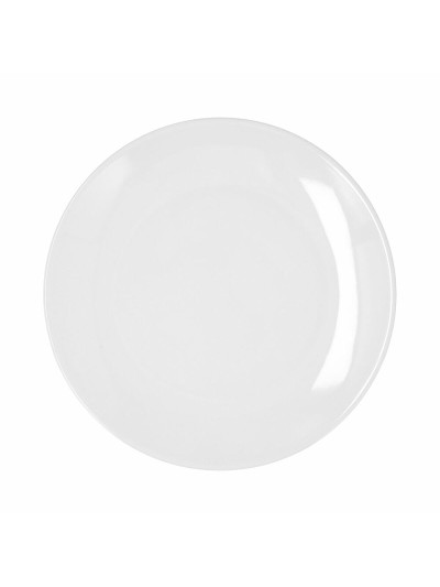 Plato Llano Bidasoa Glacial Coupe Cerámica Blanco (27 cm) (Pack 4x)
