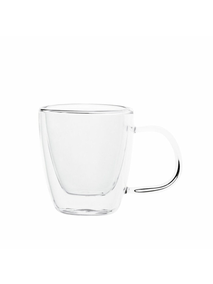 Taza Quid Serenia Transparente Vidrio 100 ml (6 Unidades)