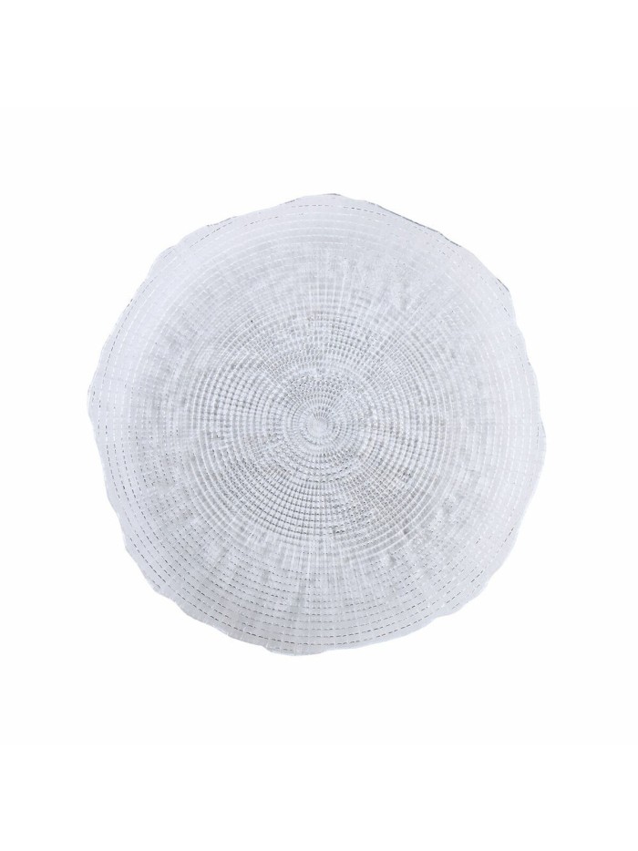 Assiette plate Quid Boreal Transparent verre Ø 28 cm (6 Unités) (Pack 6x)