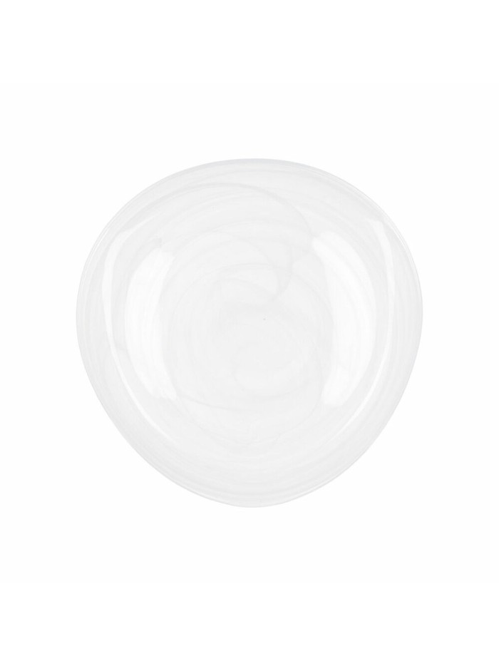 Plato Llano Quid Boreal Blanco Vidrio Ø 30 cm (6 Unidades) (Pack 6x)