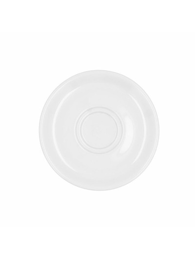 Plato Llano Bidasoa Glacial Café 100-180 ml Blanco Cerámica (12 Unidades) (Pack 12x)