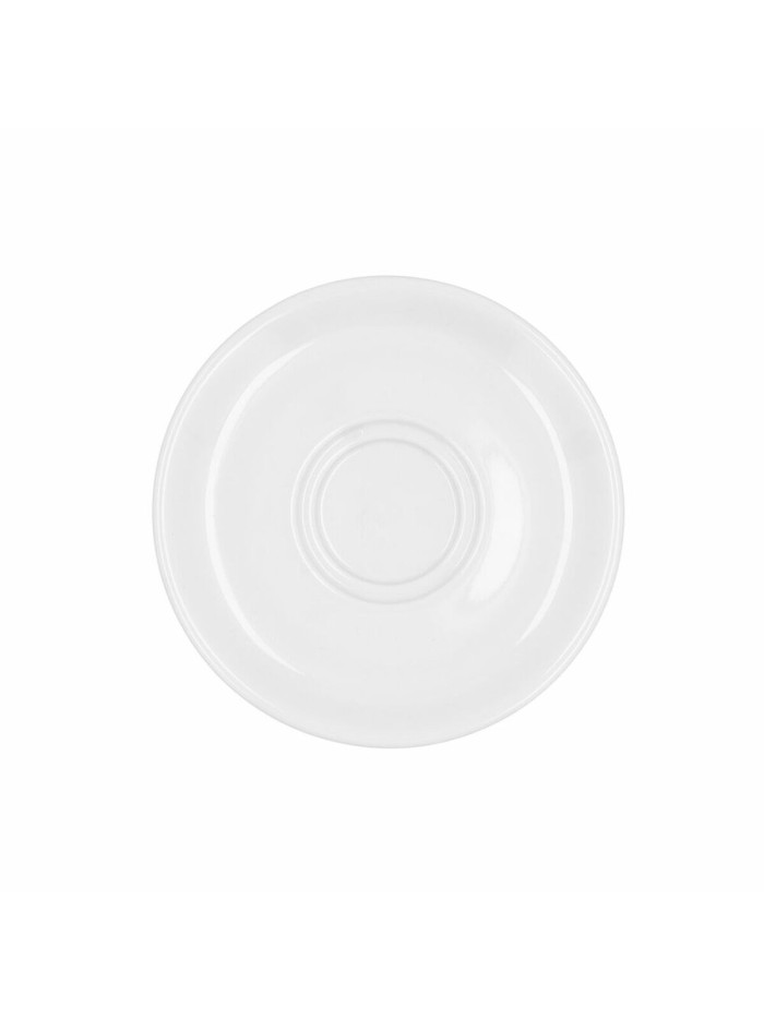 Plato Llano Bidasoa Glacial Café 100-180 ml Blanco Cerámica (12 Unidades) (Pack 12x)