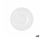 Plato Llano Bidasoa Glacial Café 100-180 ml Blanco Cerámica (12 Unidades) (Pack 12x)