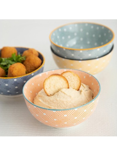 Bowl Quid Pippa Ceramic Multicolour (11 cm) (Pack 24x)