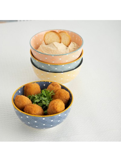 Bowl Quid Pippa Ceramic Multicolour (11 cm) (Pack 24x)