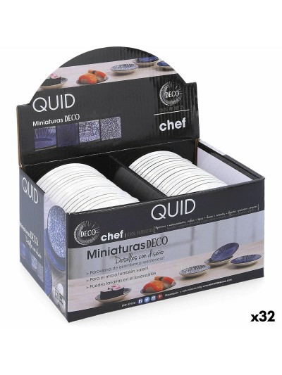 Plato de Postre Quid Chef Cerámica Multicolor (9 cm) (Pack 32x)