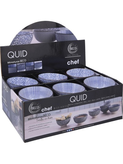 Bol Quid Chef Cerámica Multicolor (11 cm) (Pack 24x)