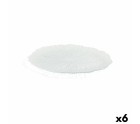 Flat plate Quid Mar de Viento Transparent Glass (Ø 32 cm) (Pack 6x)