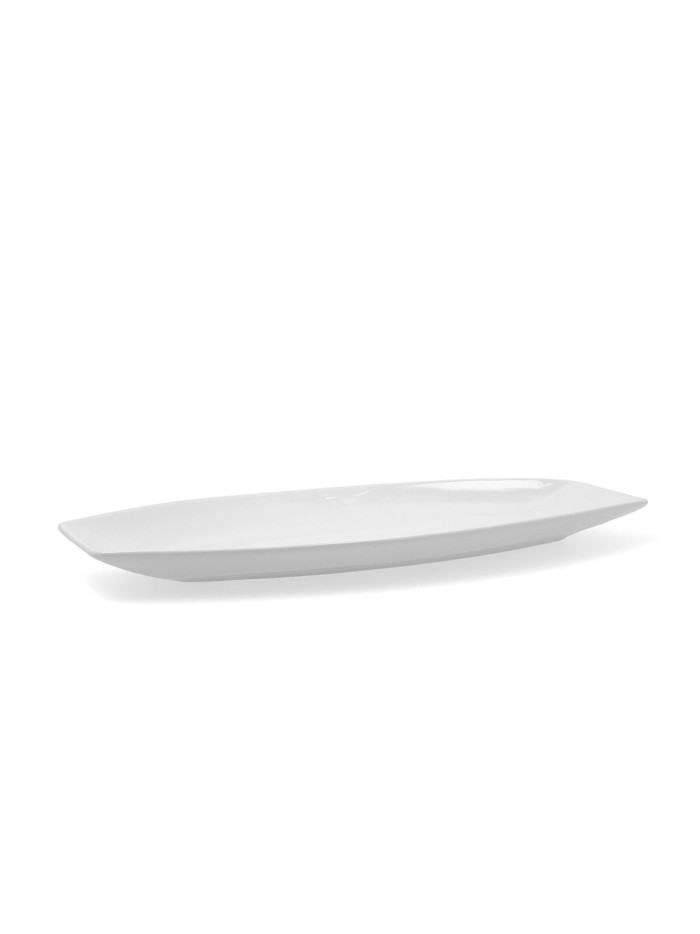 Serving Platter Quid Gastro Ceramic White (40 x 17,5 x 3,5 cm) (Pack 4x)