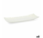 Plateau apéritif Quid Select Blanc Céramique 20,5 x 7,5 cm (6 Unités) (Pack 6x)