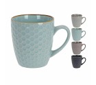 Tasse Excellent Houseware Grès 200 ml Géométrique 4 Pièces
