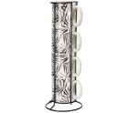 Juego de 4 Tazas Mug Secret de Gourmet Con soporte Porcelana