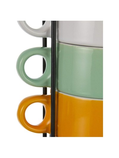 Juego de 6 Tazas de Café Secret de Gourmet Navidad Con soporte