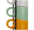 6 Piece Coffee Cup Set Secret de Gourmet Christmas With support