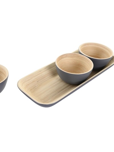 Bol DKD Home Decor 32 x 12,7 x 3,5 cm (3 Piezas)