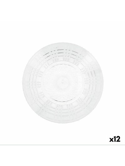 Plato de Postre Quid Viba Transparente Plástico (12 Unidades) (Pack 12x)