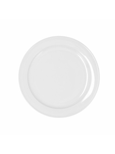 Plato Llano Bidasoa Glacial Cerámica Blanco (24 cm) (Pack 6x)