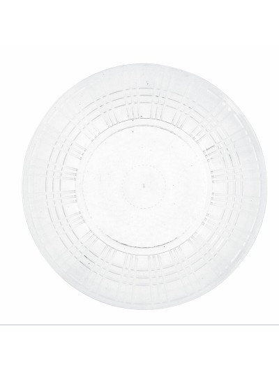 Plato Llano Quid Viba Transparente Plástico 26 cm Ø 26 cm (12 Unidades) (Pack 12x)