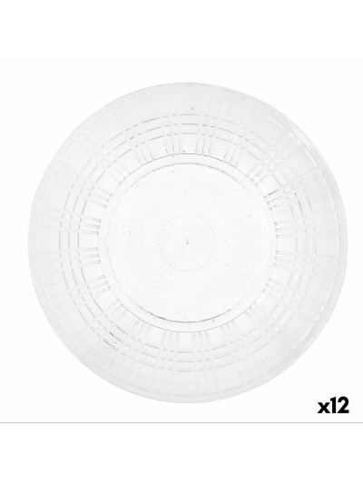 Plato Llano Quid Viba Transparente Plástico 26 cm Ø 26 cm (12 Unidades) (Pack 12x)