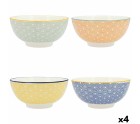 Bowl Quid Pippa Ceramic Multicolour (20 cm) (Pack 4x)