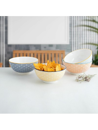 Bowl Quid Pippa Ceramic Multicolour (20 cm) (Pack 4x)