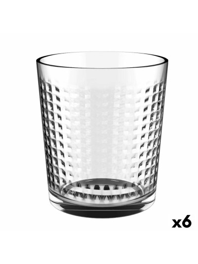 Glass Quid Urban Square Transparent Glass (36 cl) (Pack 6x)