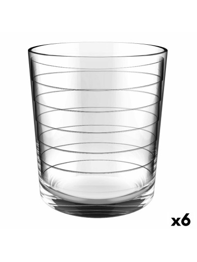 Glass Quid Urban Ring Transparent Glass (36 cl) (Pack 6x)