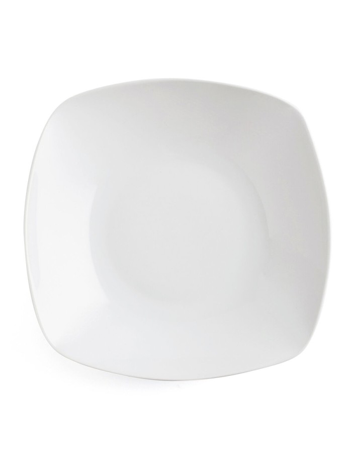 Deep Plate Quid Novo Vinci Ceramic White (20,5 cm) (Pack 6x)