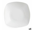 Plato Hondo Quid Novo Vinci Cerámica Blanco (20,5 cm) (Pack 6x)