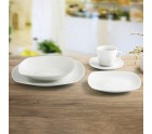 Deep Plate Quid Novo Vinci Ceramic White (20,5 cm) (Pack 6x)