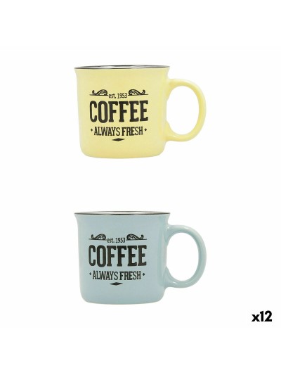 Taza Quid Frappe Fresh Cerámica Multicolor (12 cl) (Pack 12x)