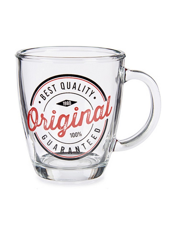 Mug Original Transparent Glass (320 ml) (6 Units)