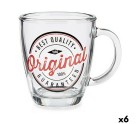 Taza Mug Original Transparente Vidrio (320 ml) (6 Unidades)