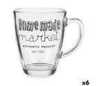 Mug Market Transparent Glass (320 ml) (6 Units)
