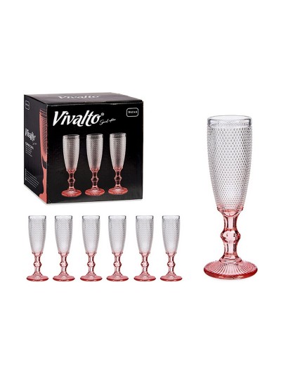 Champagne glass Points Glass 6 Units (180 ml)
