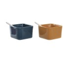 Set de Aperitivo DKD Home Decor 31 x 21 x 6 cm Porcelana Multicolor 6 Piezas