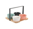 Set de Aperitivo DKD Home Decor 20 x 20 x 14 cm Porcelana Multicolor