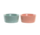 Set de Aperitivo DKD Home Decor 20 x 10,5 x 14 cm Porcelana Multicolor 3 Piezas