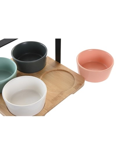 Set de Aperitivo DKD Home Decor 20 x 20 x 14 cm Porcelana Multicolor
