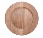 Underplate Versa Light brown Bamboo polypropylene (33 x 33 cm)
