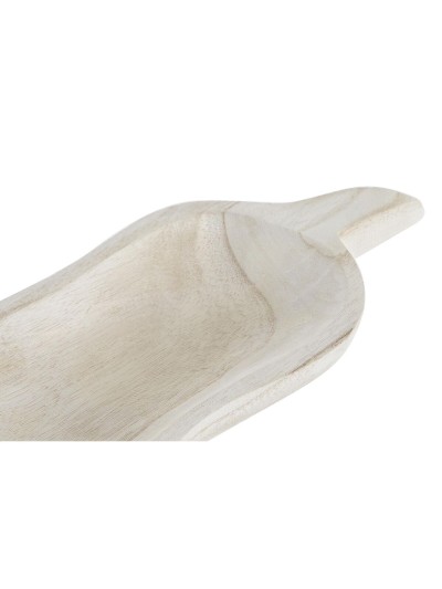 Bandeja de Aperitivos DKD Home Decor Marrón claro Natural Tropical 38 x 15 x 4 cm