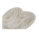 Snack tray DKD Home Decor Light brown Natural Heart Tropical 35 x 24 x 4 cm