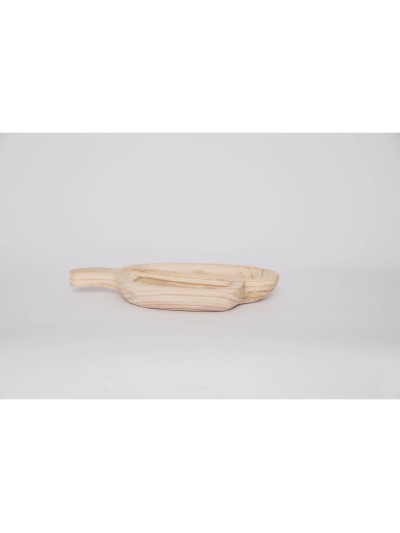 Bandeja de Aperitivos DKD Home Decor Marrón claro Natural Tropical 38 x 21 x 5 cm 30 x 21 x 5 cm