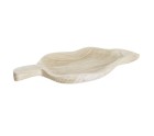 Snack tray DKD Home Decor Light brown Natural Tropical Leaf of a plant 56 x 28 x 5 cm