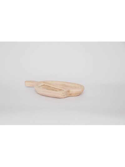 Bandeja de Aperitivos DKD Home Decor Marrón claro Natural Tropical 38 x 21 x 5 cm 30 x 21 x 5 cm