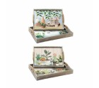 Juego de Bandejas DKD Home Decor 40 x 30 x 6 cm Madera MDF (2 Unidades)