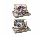 Jeux de plateaux DKD Home Decor Multicouleur 40 x 30 x 6 cm Bois MDF (2 Unités)
